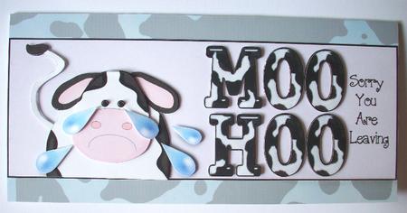 Moo Hoo - Sorry You Are Leaving - Dl + Decoupage by Ruth Murphy