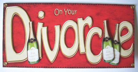 Large Dl Divorce Quick Card N 3D Decoupage by Ruth Murphy