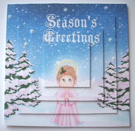 Christmas Angel Square Pyramid by Ruth Murphy