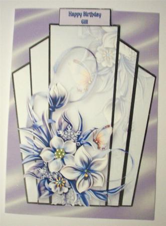 Art Deco Stacker Topper - Wynter Florals by Ruth Murphy