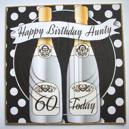 Birthday Champagne Aunty 60 Today Mini Kit by Ruth Murphy