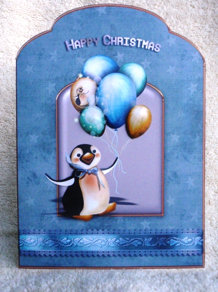 Party Penguin Scalloped Top Quick Card by Ruth Taylor