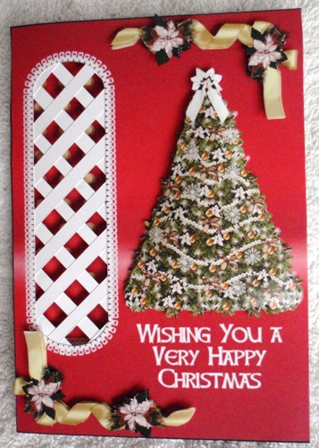 Christmas Tree Trellis Card Kit by Ruth Taylor