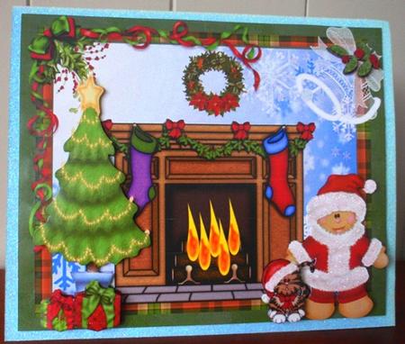 Gingerbread Santa and Kitty Celebrate Christmas by Ruth Taylor