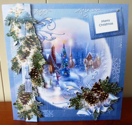 Winter Scene and Pinecones by Ruth Taylor