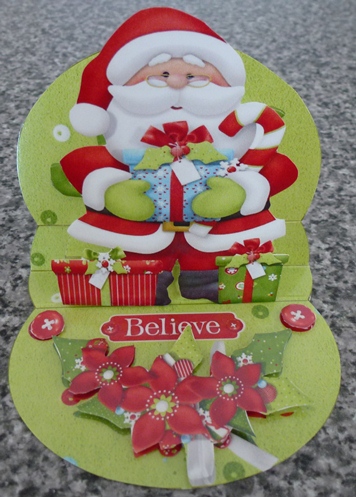 Father Christmas Believe 3D Mini Stepper by Ruth Taylor