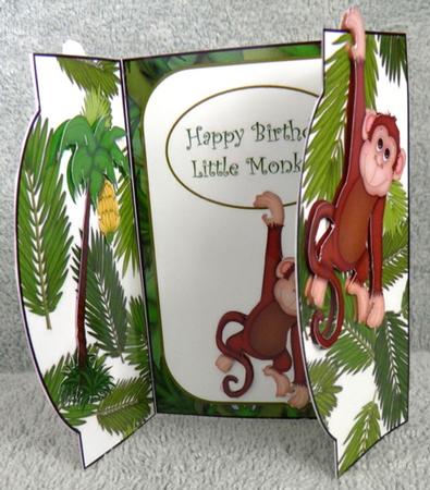 Little Monkey Birthday Mini Gatefold by Ruth Taylor