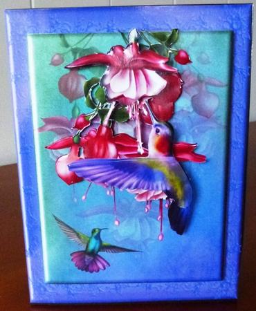 Humming Birds and Fushias by Ruth Taylor