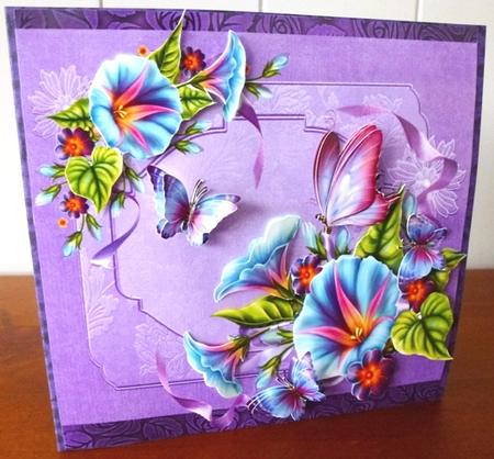 Blue Vines and Butterflies Step by Step by Ruth Taylor