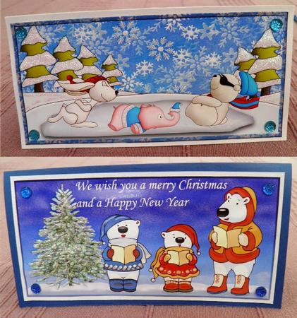 Christmas Animals Having Fun by Ruth Taylor