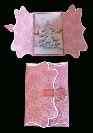 Snowtree Pink Buckle Bracket Mini Card Kit by Ruth Taylor