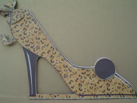 Shoe Wiht Animal Print by Ruth Walters