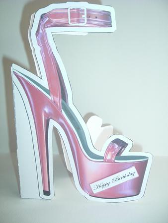 Love Shoes Birthday Shaped Card by Ruth Walters