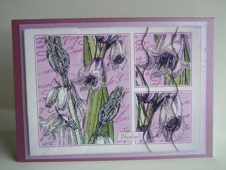 Bluebells Wavey Edged Side Stacker by Ruth Walters