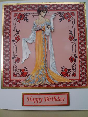 Pure Elegance Card Front and Decoupage by Ruth Walters