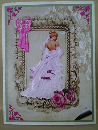 Elegance with Roses A4 Topper by Ruth Walters