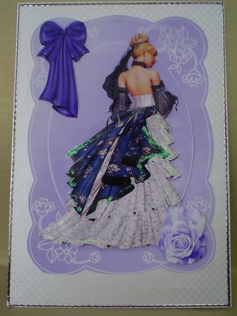 Elegance in Lilac/purple A4 Topper by Ruth Walters