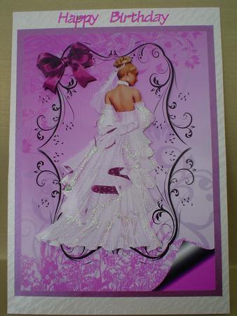 Lady in Pink! A4 Topper by Ruth Walters