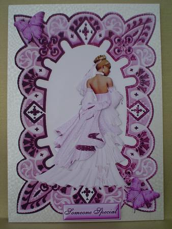 Lady in Pink! with Butterflies by Ruth Walters