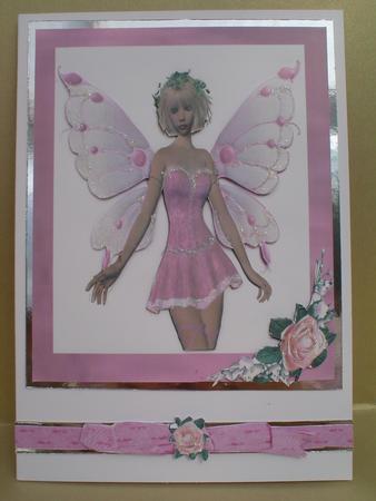 Pretty Pink Fairy in a Pretty Frame by Ruth Walters