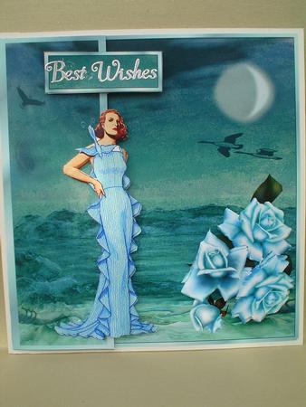 Elegant Lady of the Sea - Sheet 1 Basic Card by Ruth Walters