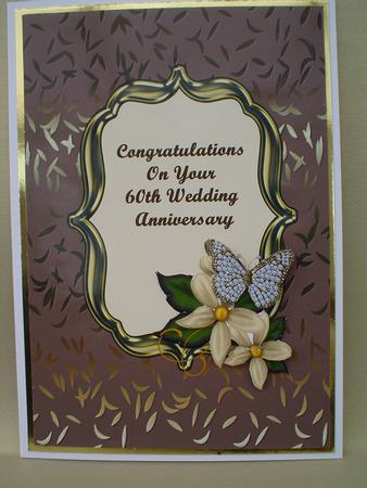 Cream Flowers & Butterfly - Diamond Wedding by Ruth Walters