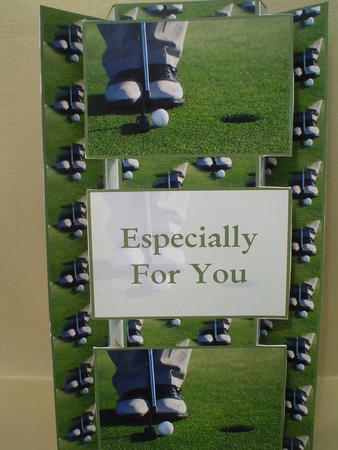 Golfing 3 Panel Fold Back by Ruth Walters