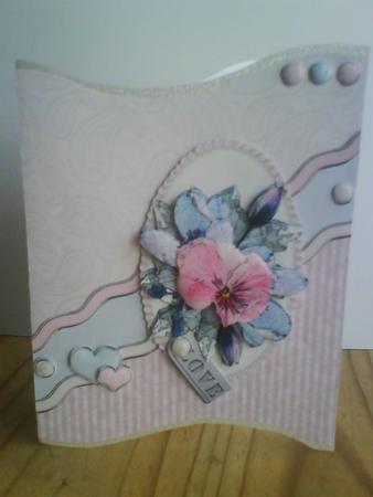 Posy & Pearls Pink Kit with Step by Step Decoupage by Ruth Walters