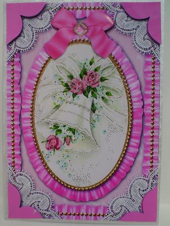 Wedding Bells Lace N' Ruffle Card Front Step by Step by Ruth Walters