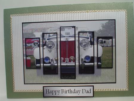 Vintage Car Panel Card by Ruth Walters