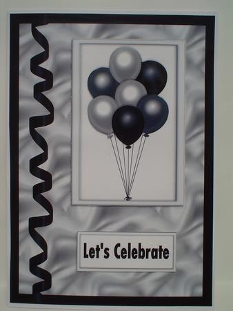 Let's Celebrate Male Birthday Balloon Insert by Ruth Walters
