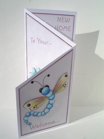 New Home Cascade Card by Ruth Walters