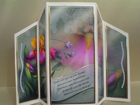 Spring's Glow Theatre Fold Card by Ruth Walters