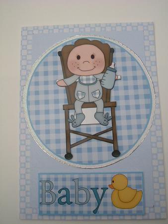 Baby Boy in High Chair by Ruth Walters