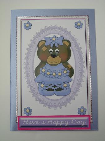 Ballerina Bear Blue by Ruth Walters