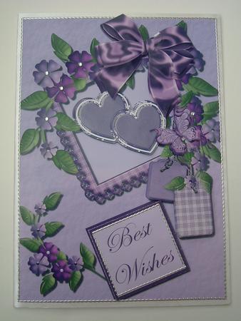 Lovely Lilac Decoupage Quick Card Front Featured Gallery Photo