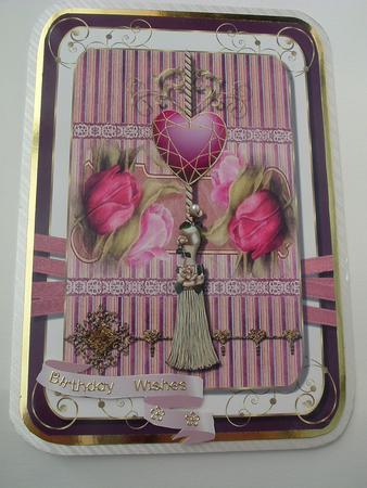 Romantic Victorian Card Topper by Ruth Walters