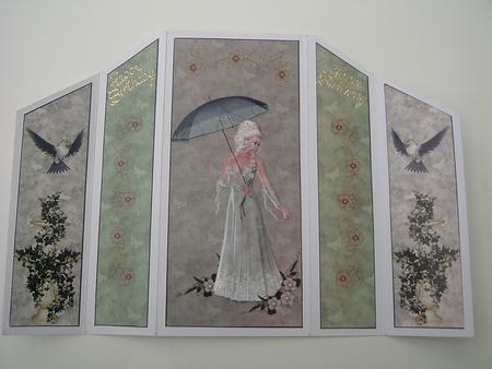 My Garden Pretty Theatre Fold Card by Ruth Walters