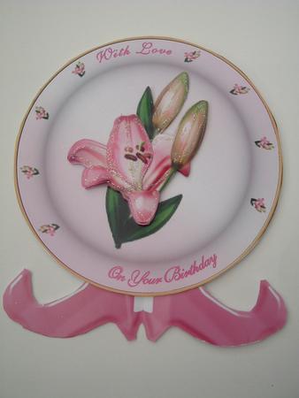 Lily Plate Sheet N Stand with Step by Step by Ruth Walters