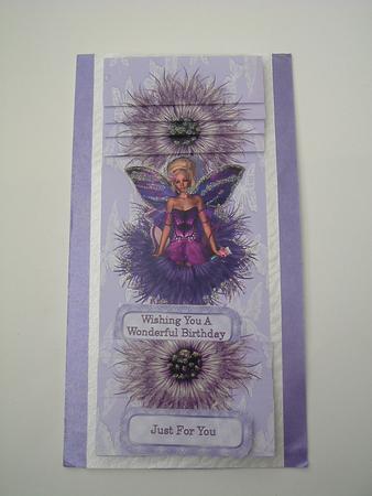 Dl Lilac Sitting Fairy by Ruth Walters