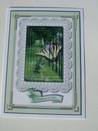 Butterfly Pyramid Card Topper by Ruth Walters