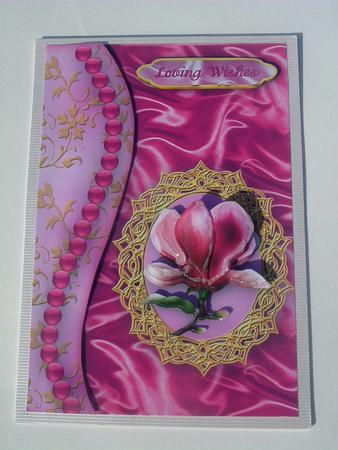Magnolia Blossom Delight Step by Step A5 Card Front by Ruth Walters