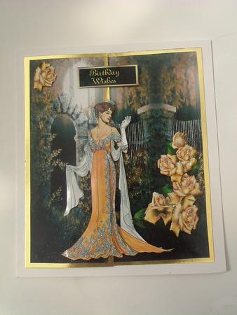 Elegant Lady of the Garden - Sheet 1 Basic Card by Ruth Walters