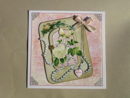 Floral Romance 8x8 Card Front by Ruth Walters