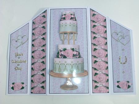 Theatre Fold Card - Wedding 2 by Ruth Walters