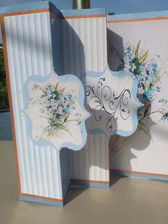 Forget Me Nots Bracket Style by Ruth Walters