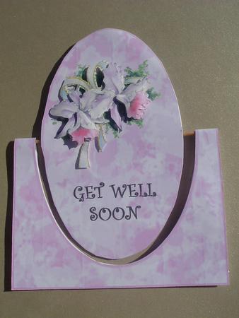 Orchids for You- Spinner Card-get Well Soon by Ruth Walters