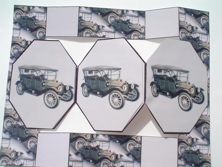 Vintage Car Octagon Pop-up Birthday or Fathers Day Card by Ruth Walters