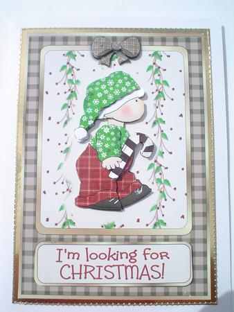 I'm Looking for Christmas! - Card Front or Topper by Ruth Walters