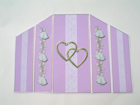 Lilac Wedding Quick Card Theatre Fold by Ruth Walters